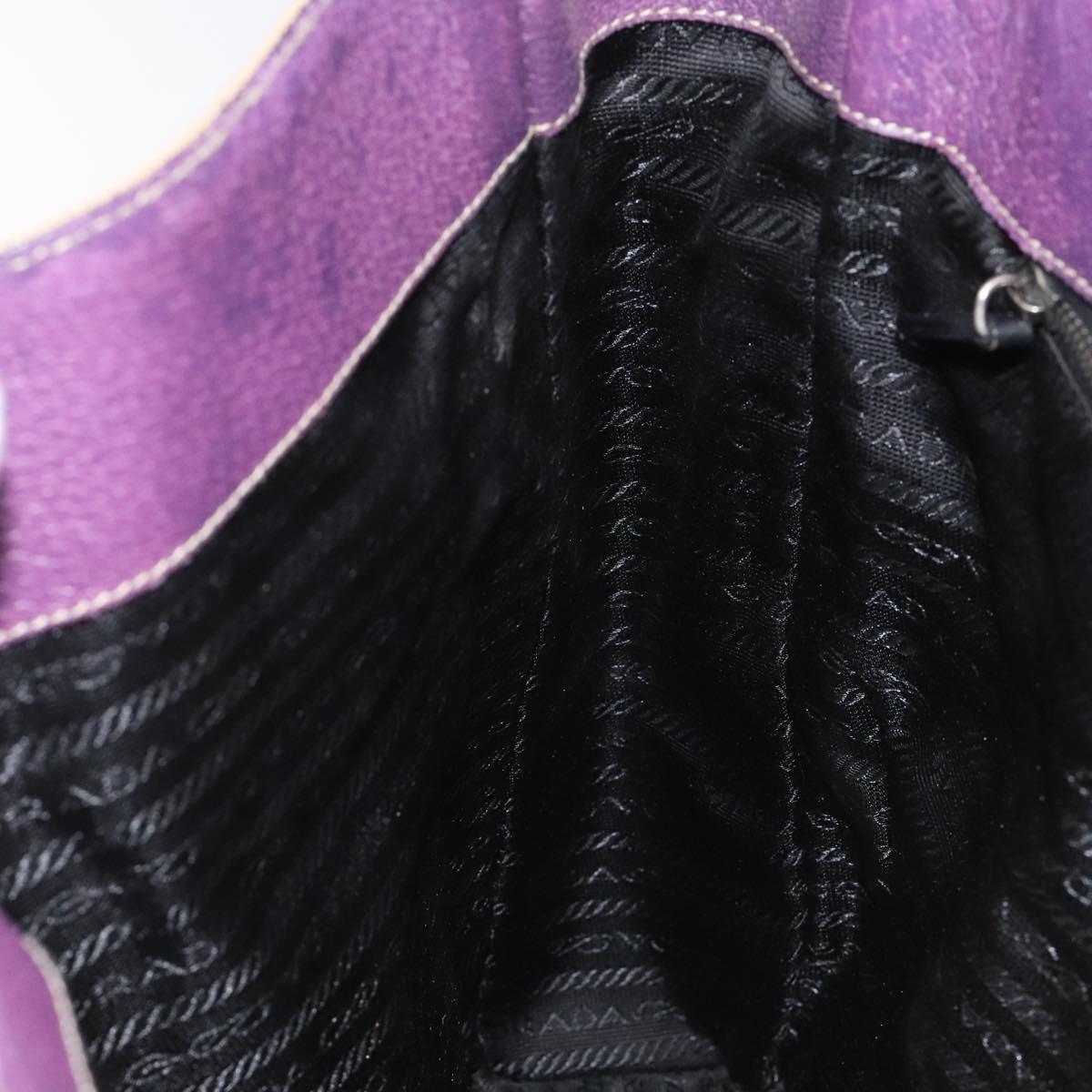 PRADA Tote Bag Canvas Beige Auth ep7542