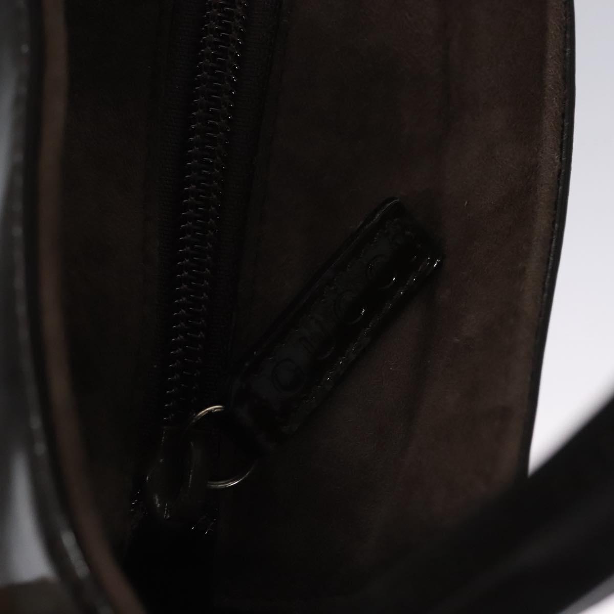 GUCCI Shoulder Bag Suede Leather Brown Dark Silver 000 1013 0555 Auth ep7576