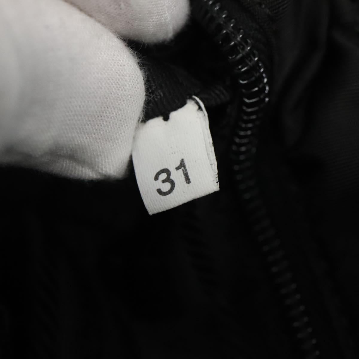 PRADA Tote Bag Nylon Plastic Gray Black Auth ep7577