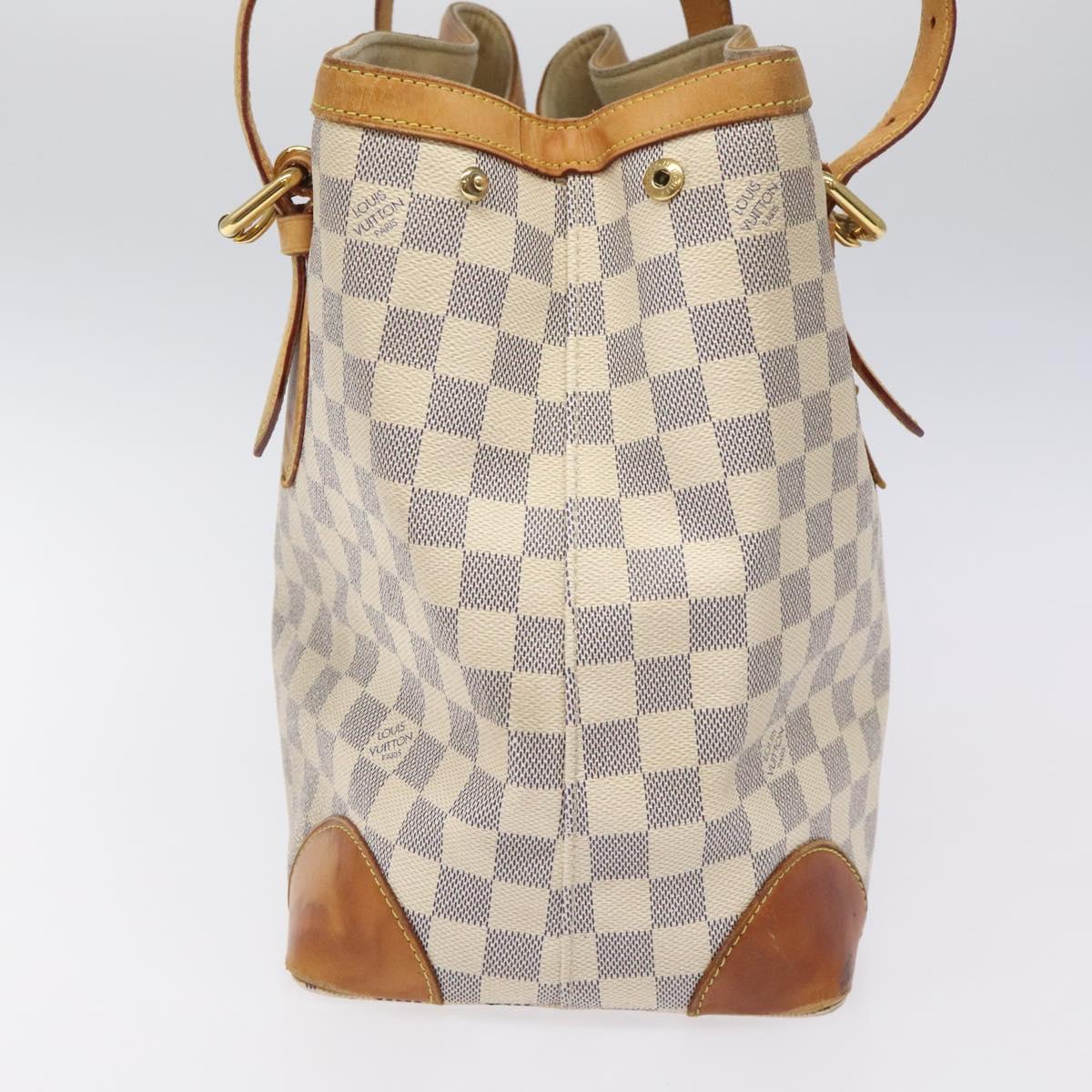 LOUIS VUITTON Damier Azur Hampstead MM Tote Bag N51206 LV Auth ep7590