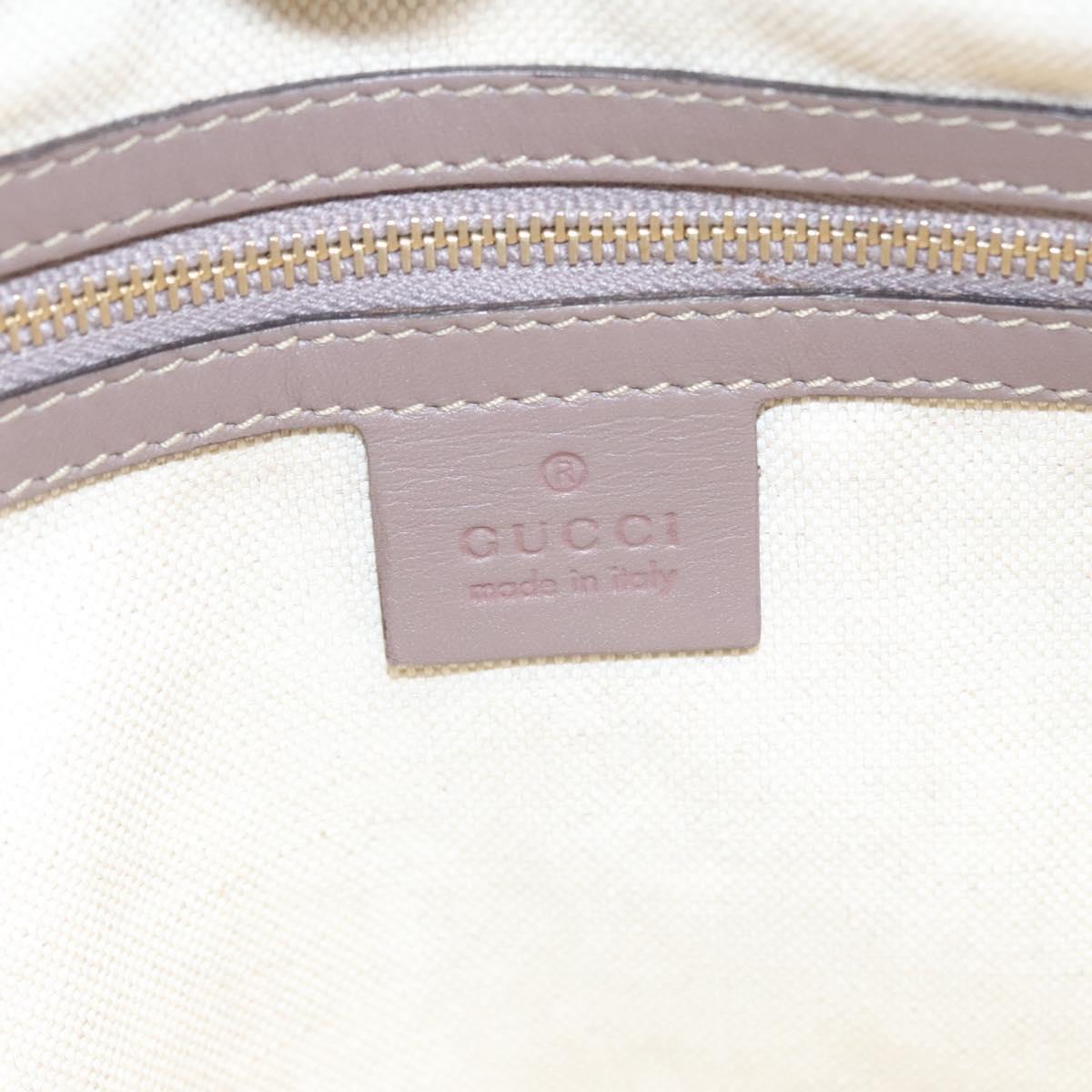 GUCCI GG Canvas Tote Bag Beige Gold 257061 Auth ep7628