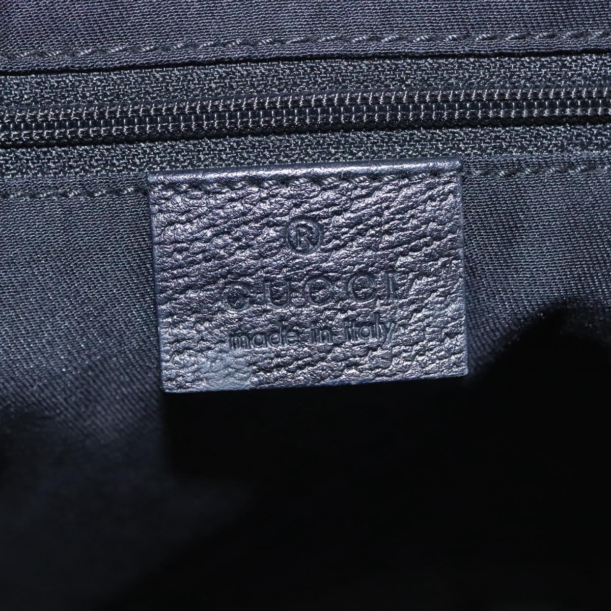 GUCCI GG Canvas Tote Bag Black Gold 146247 Auth ep7662