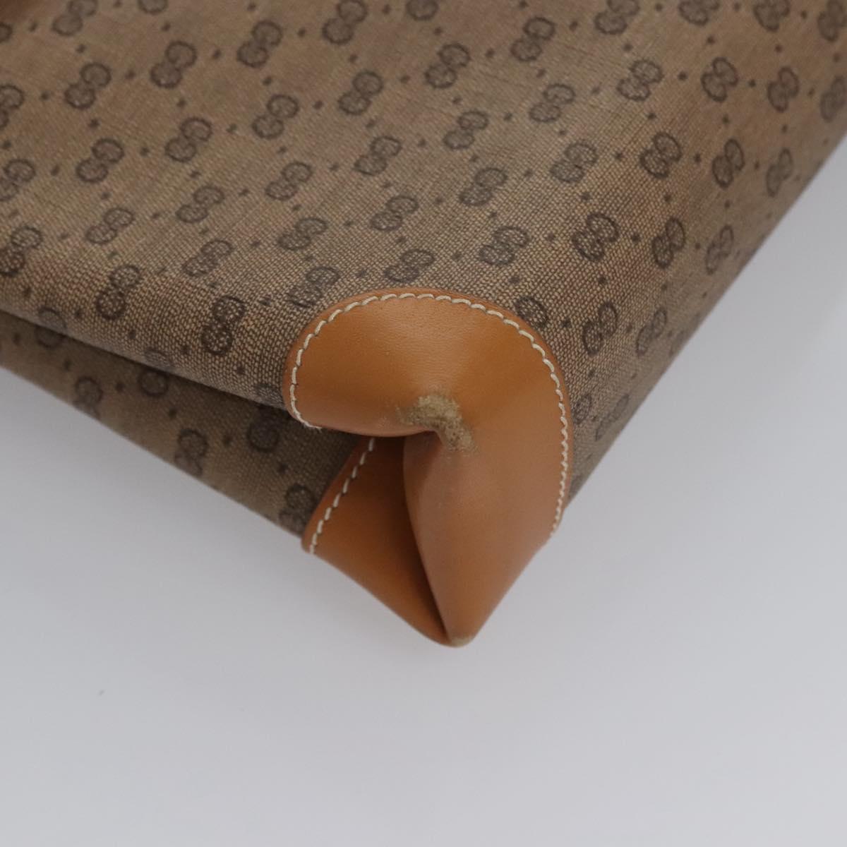 GUCCI Micro GG Supreme Shoulder Bag PVC Beige Gold 001 14 5364 Auth ep7769