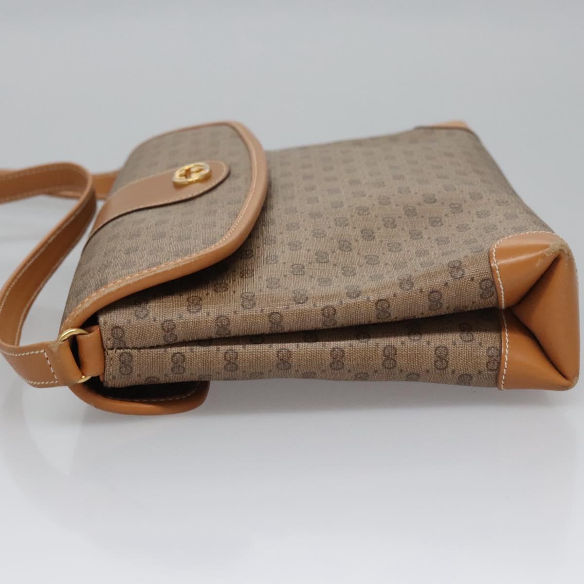 GUCCI Micro GG Supreme Shoulder Bag PVC Beige Gold 001 14 5364 Auth ep7769