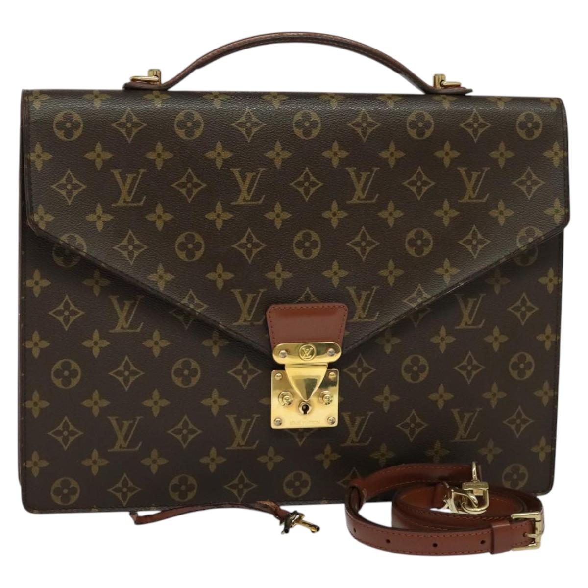 LOUIS VUITTON Monogram Porte Documents Bandouliere Bag M53338 Auth ep7782