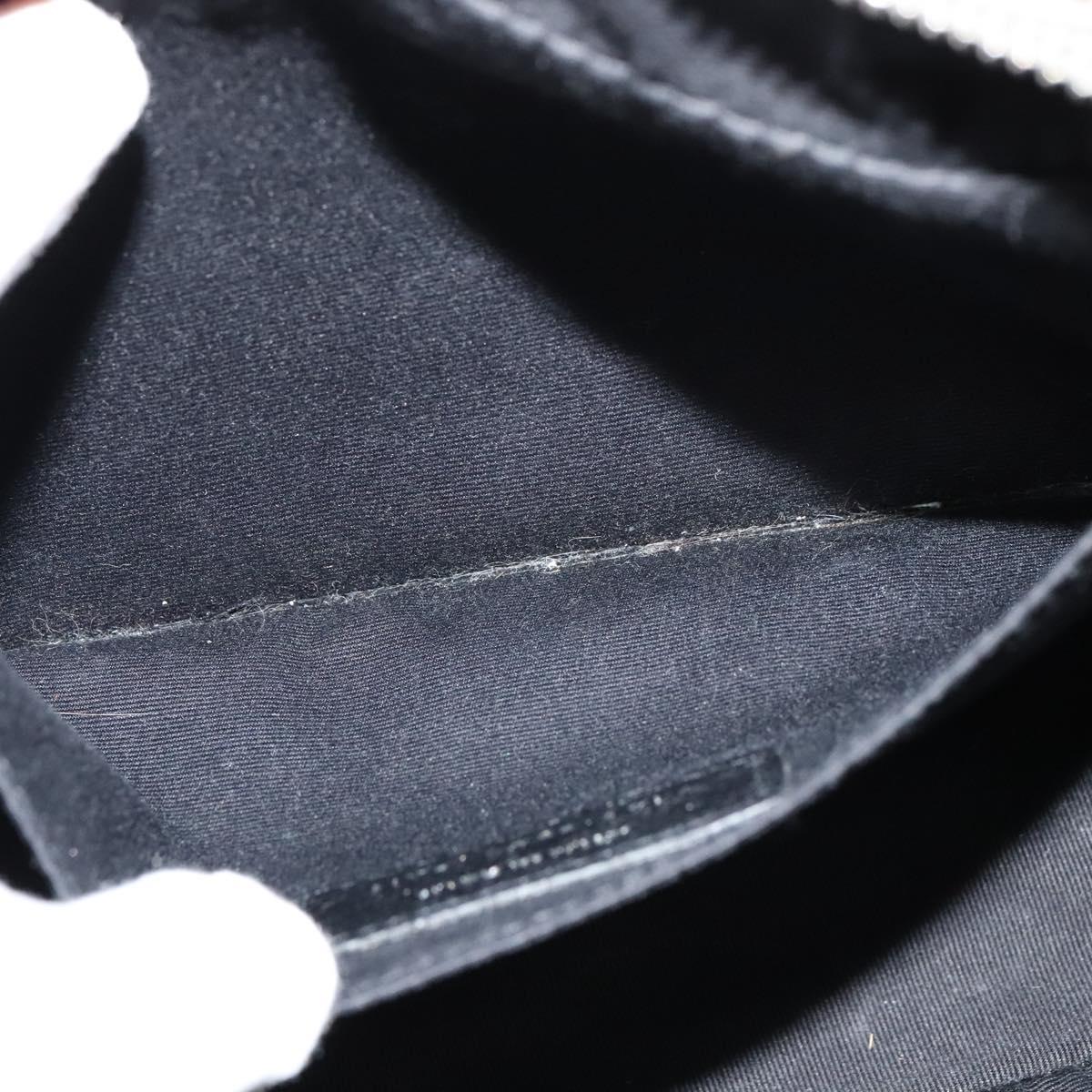 SAINT LAURENT Shoulder Camera Bag Leather Gray Silver Auth ep7783