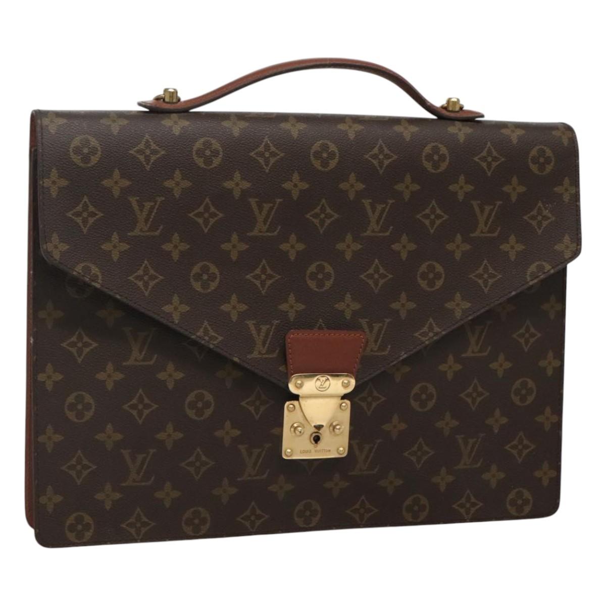 LOUIS VUITTON Monogram Porte Documents Bandouliere Bag M53338 Auth ep7806