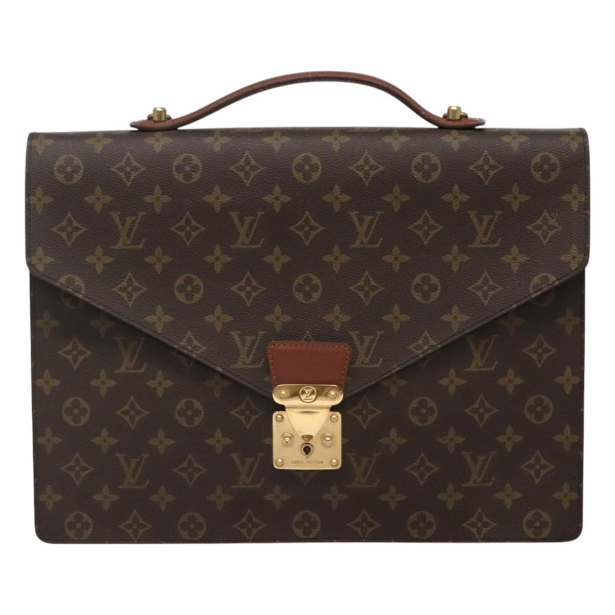 LOUIS VUITTON Monogram Porte Documents Bandouliere Bag M53338 Auth ep7806