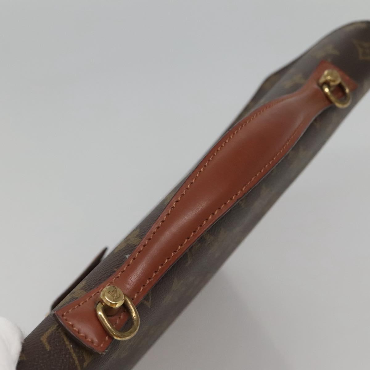 LOUIS VUITTON Monogram Porte Documents Bandouliere Bag M53338 Auth ep7806