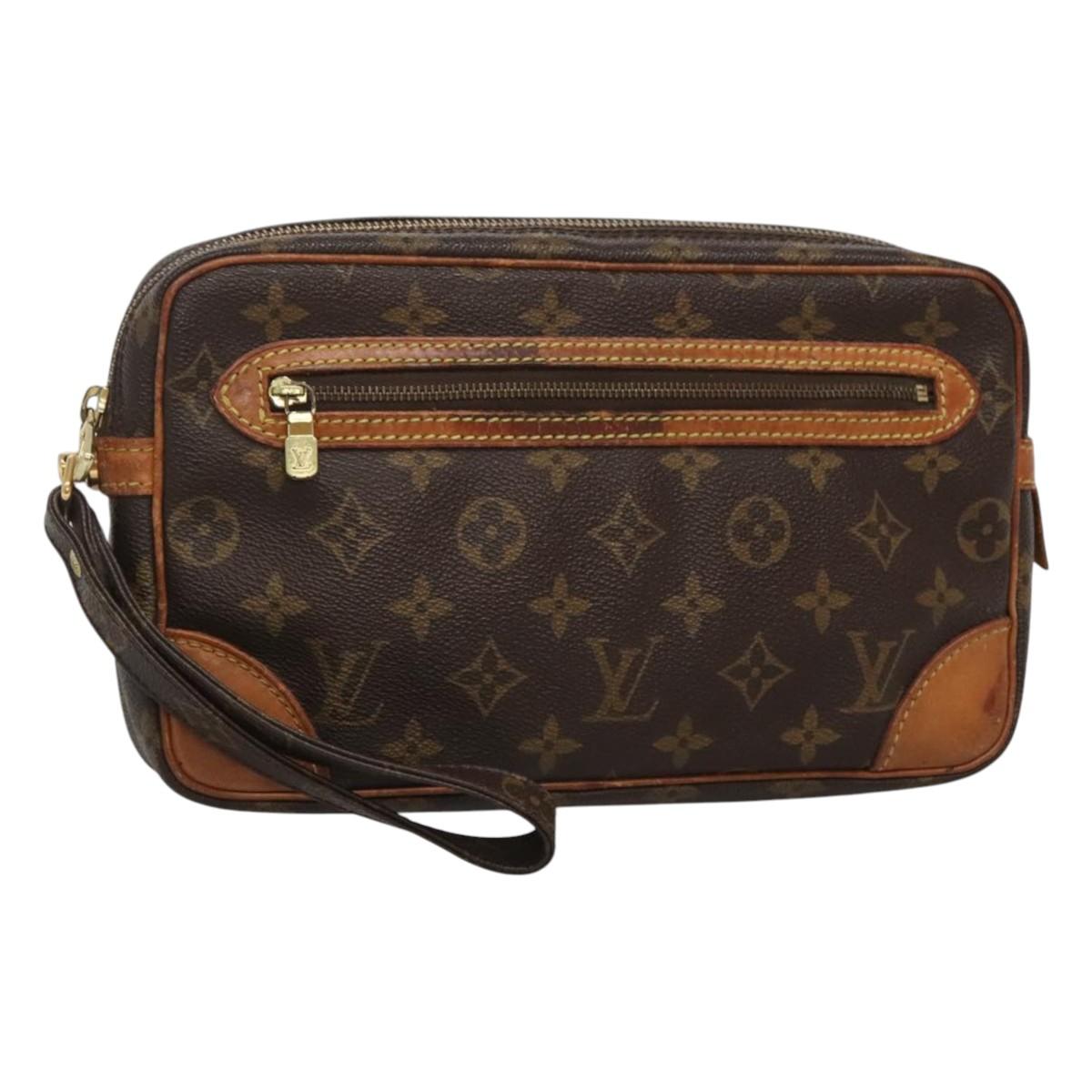 LOUIS VUITTON Monogram Marly Dragonne GM Clutch Bag M51825 LV Auth ep7812