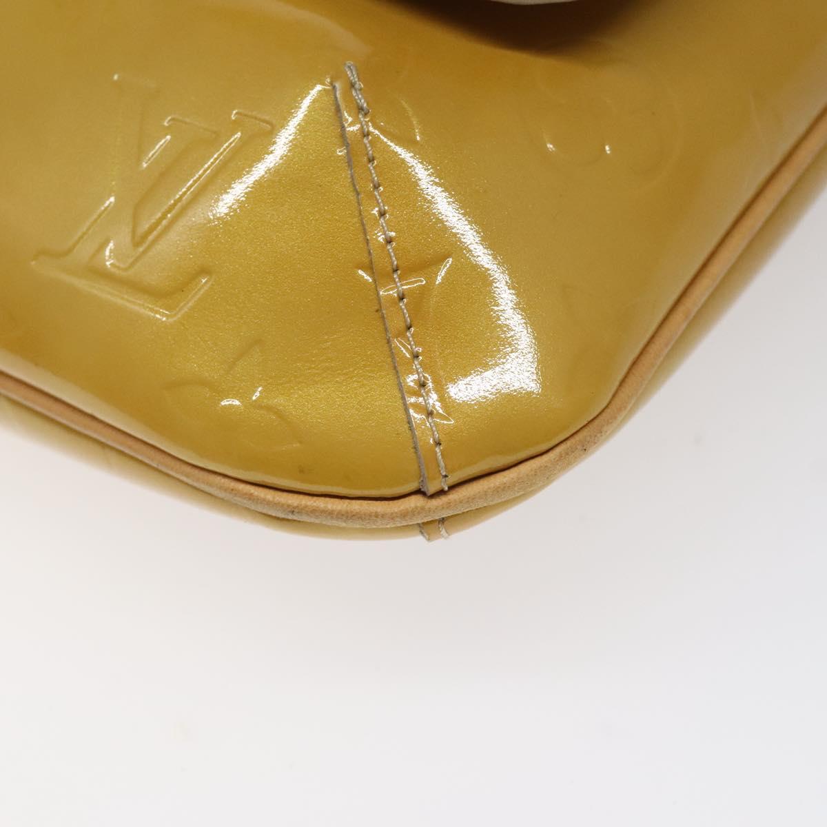 LOUIS VUITTON Monogram Vernis Thompson Street Bag Beige M91301 LV Auth ep7815