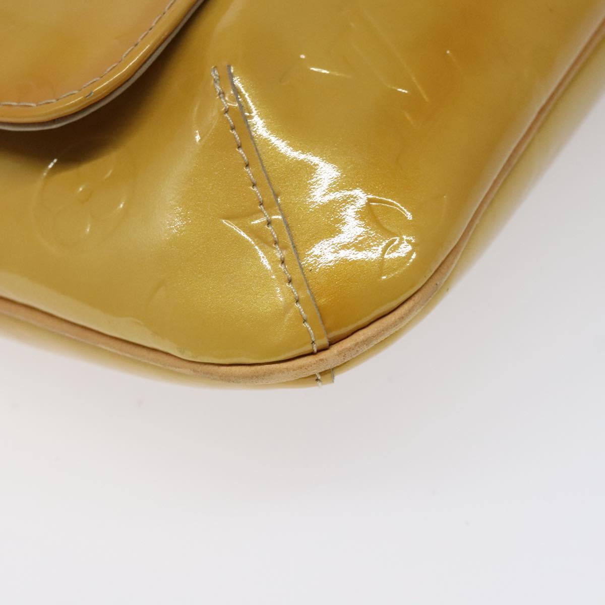 LOUIS VUITTON Monogram Vernis Thompson Street Bag Beige M91301 LV Auth ep7815