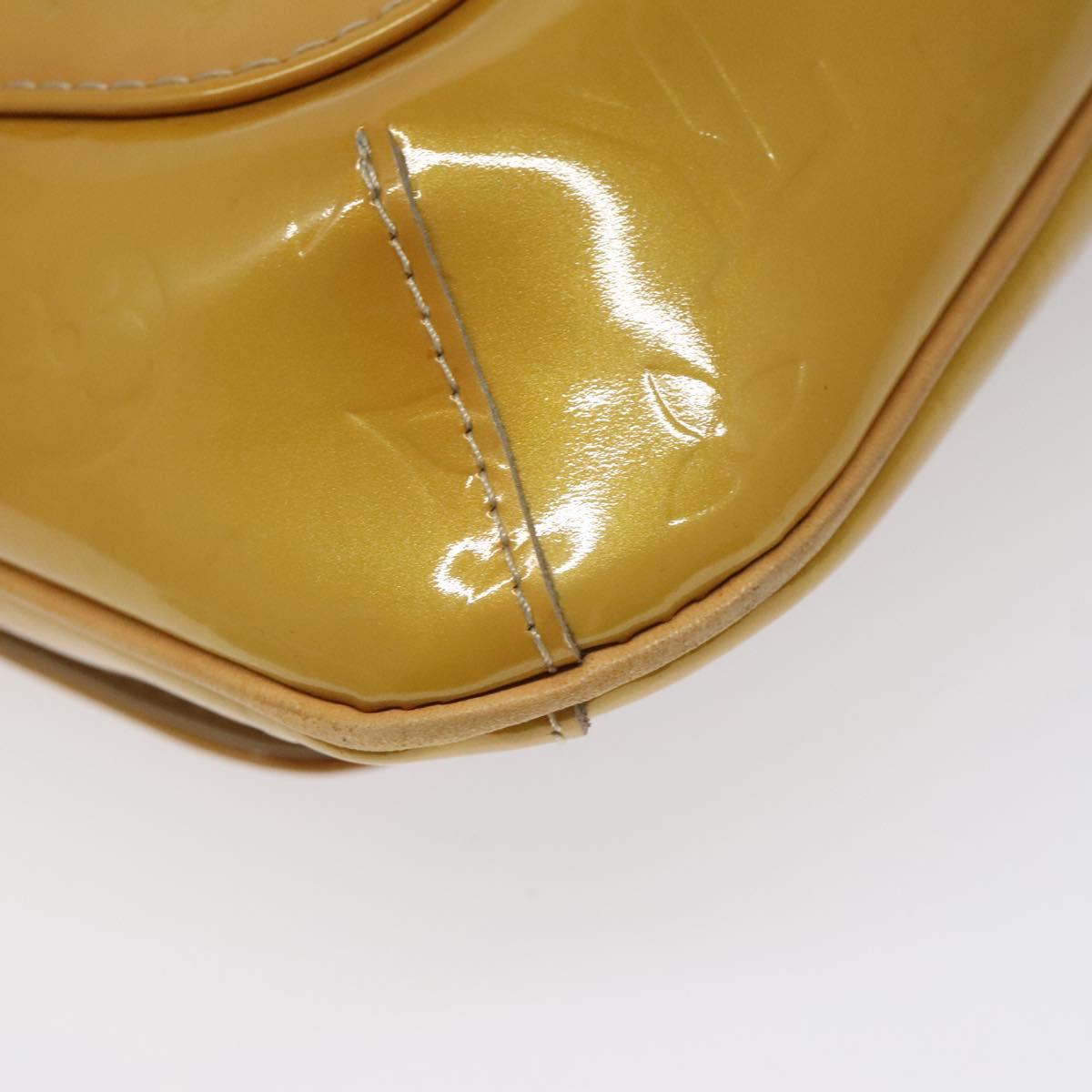 LOUIS VUITTON Monogram Vernis Thompson Street Bag Beige M91301 LV Auth ep7815