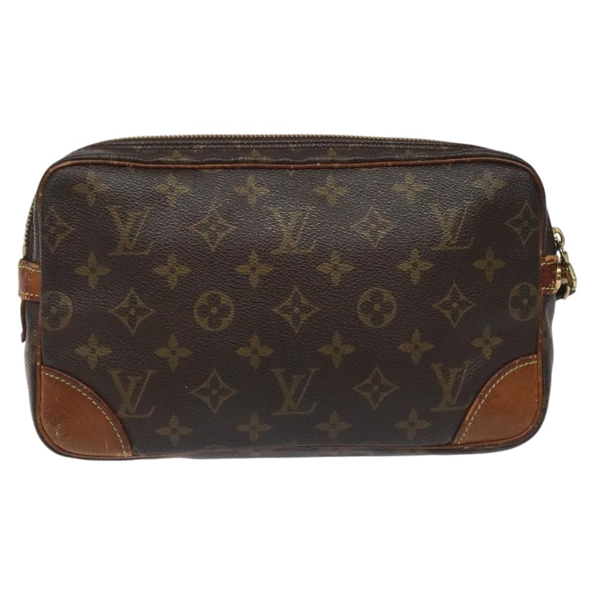 LOUIS VUITTON Monogram Marly Dragonne GM Clutch Bag M51825 LV Auth ep7830