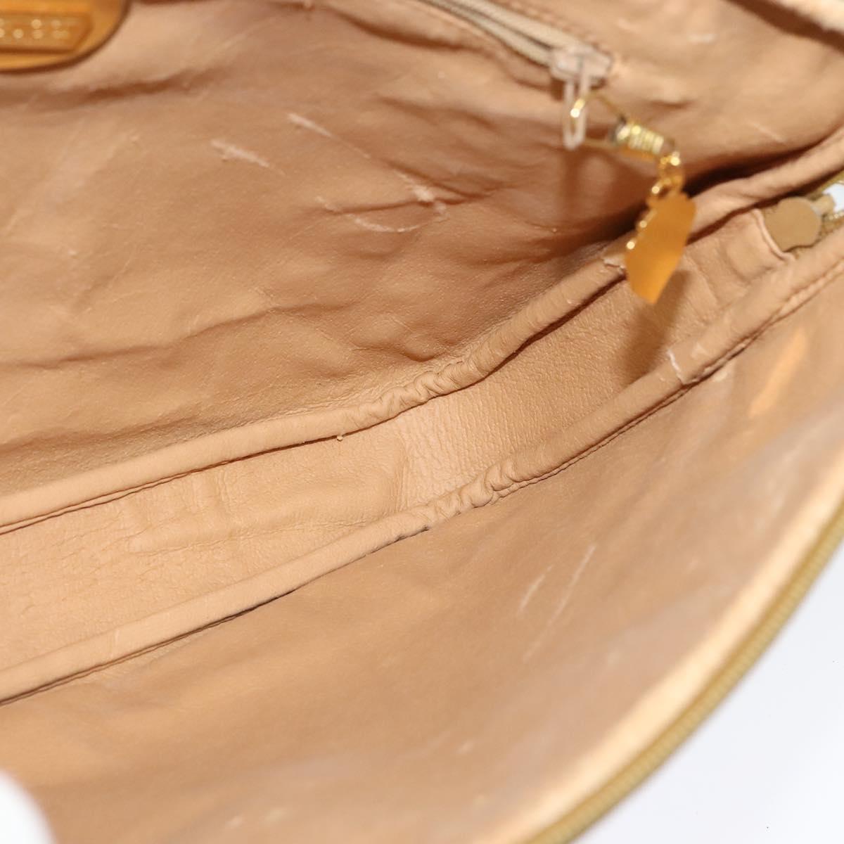 GUCCI Micro GG Supreme Shoulder Bag PVC Beige Gold 004 89 0262 Auth ep7836