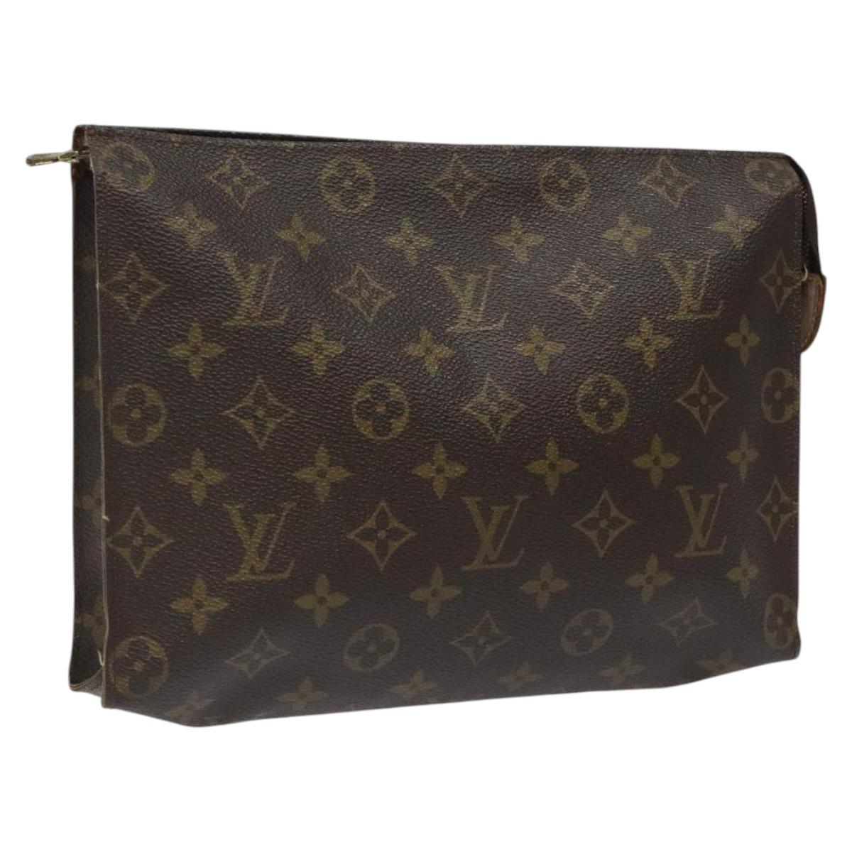 LOUIS VUITTON Monogram Poche Toilette 26 Pouch M47542 LV Auth ep7875