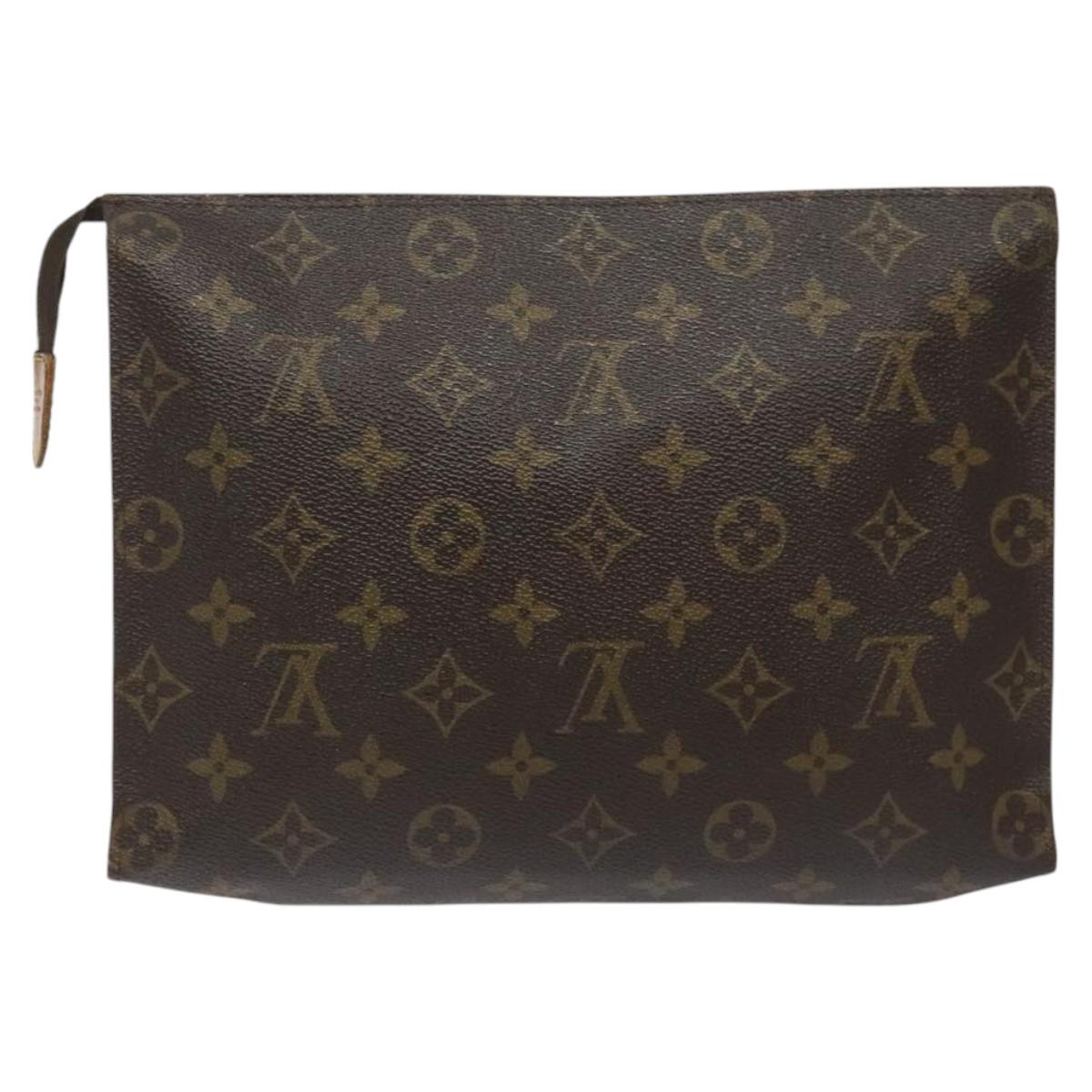 LOUIS VUITTON Monogram Poche Toilette 26 Pouch M47542 LV Auth ep7875