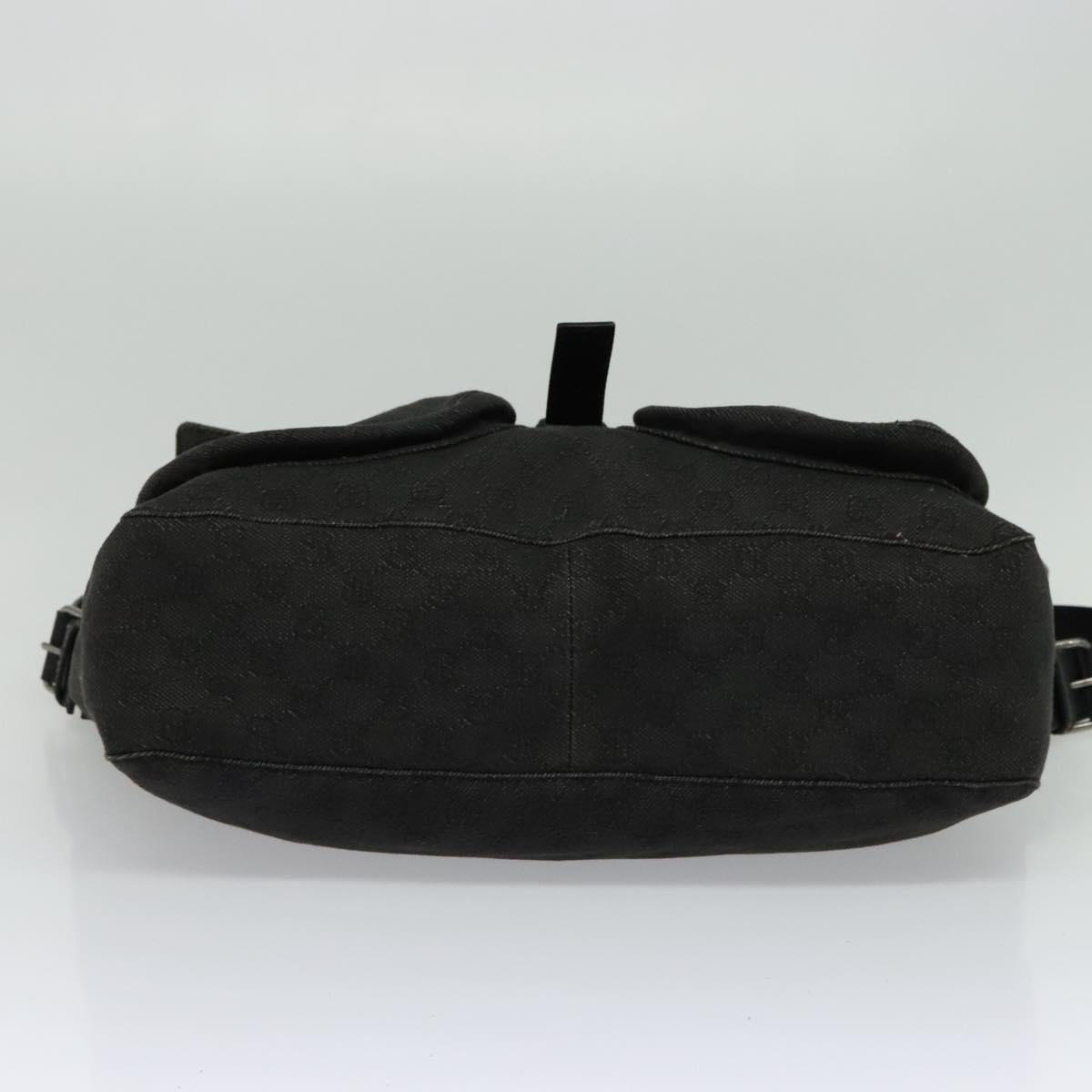 GUCCI GG Canvas Shoulder Bag Black 101651 Auth ep7882