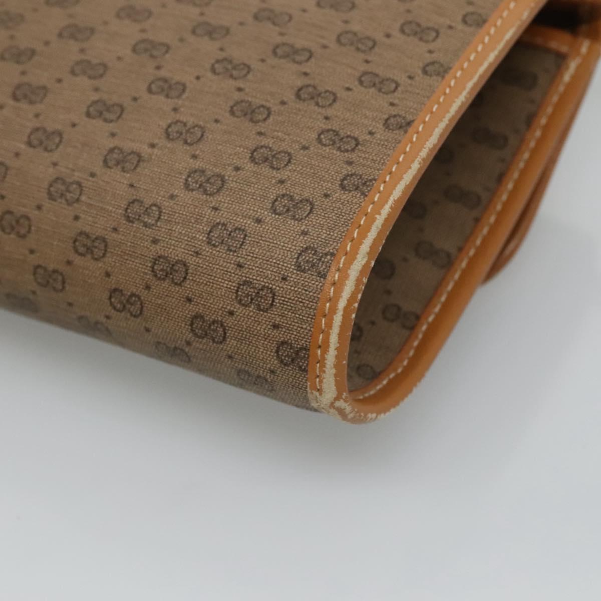 GUCCI Micro GG Supreme Shoulder Bag PVC Beige Gold 004 89 1041 Auth ep7893