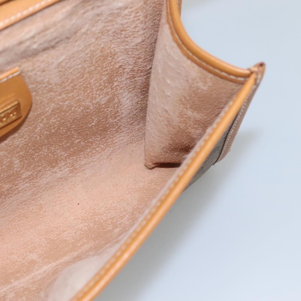 GUCCI Micro GG Supreme Shoulder Bag PVC Beige Gold 004 89 1041 Auth ep7893