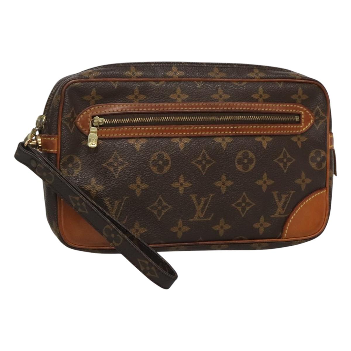 LOUIS VUITTON Monogram Marly Dragonne GM Clutch Bag M51825 LV Auth ep7947
