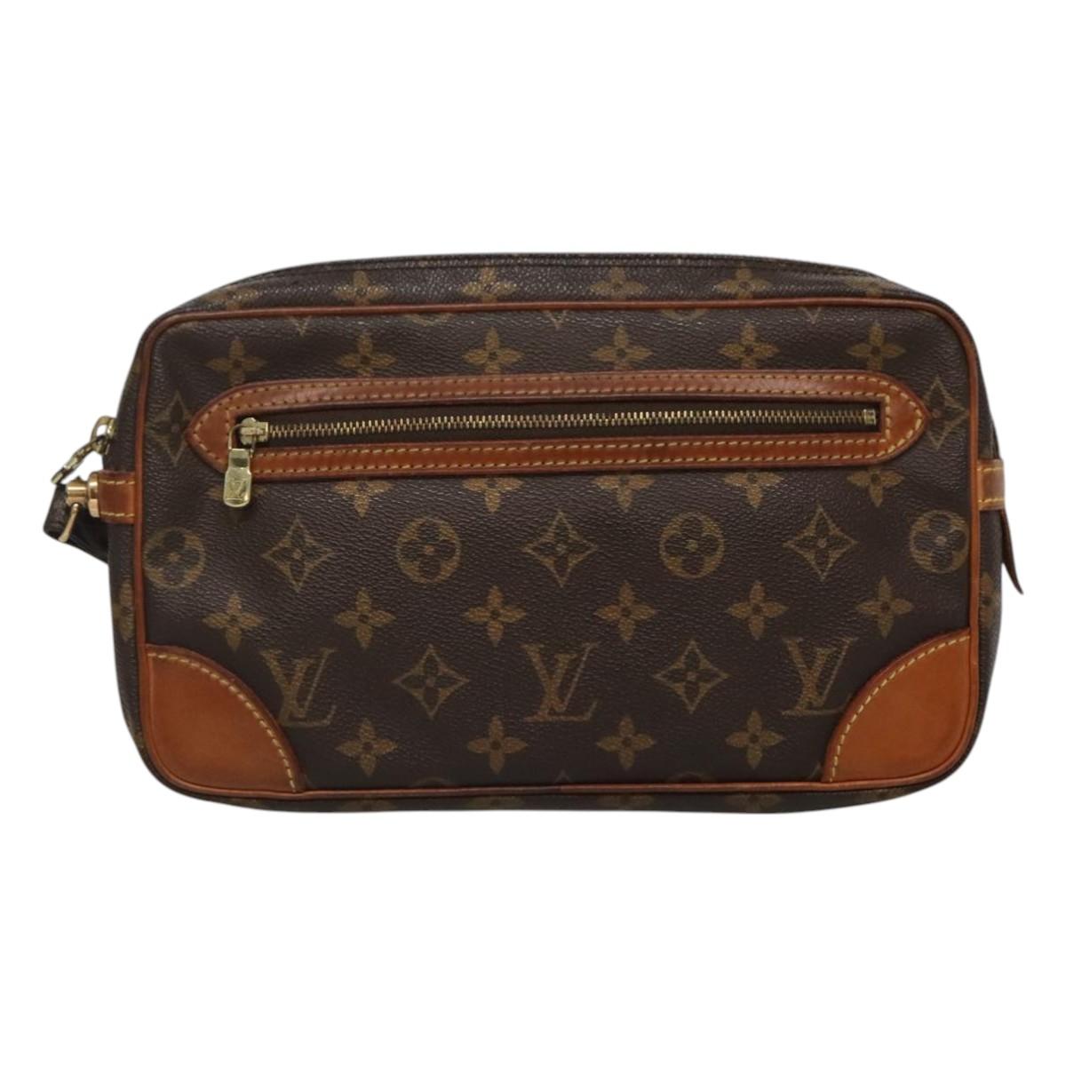 LOUIS VUITTON Monogram Marly Dragonne GM Clutch Bag M51825 LV Auth ep7947