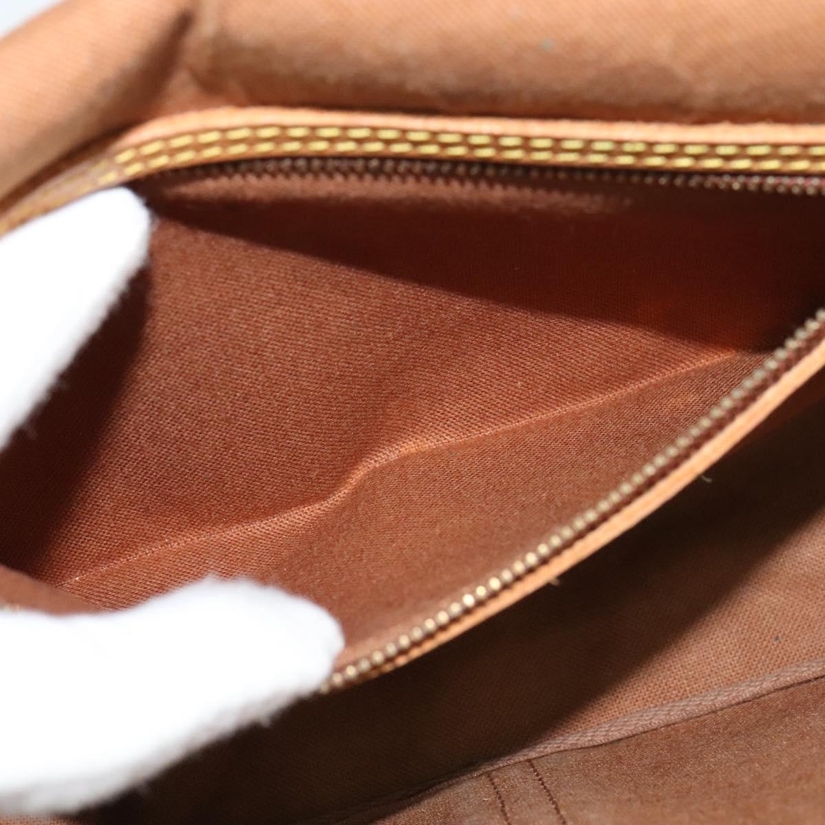 LOUIS VUITTON Monogram Gibeciere MM Shoulder Bag M42247 LV Auth ep7955