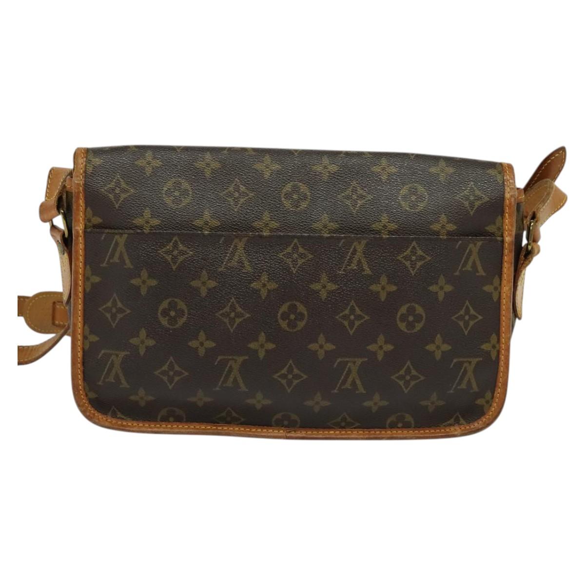 LOUIS VUITTON Monogram Gibeciere MM Shoulder Bag M42247 LV Auth ep7955