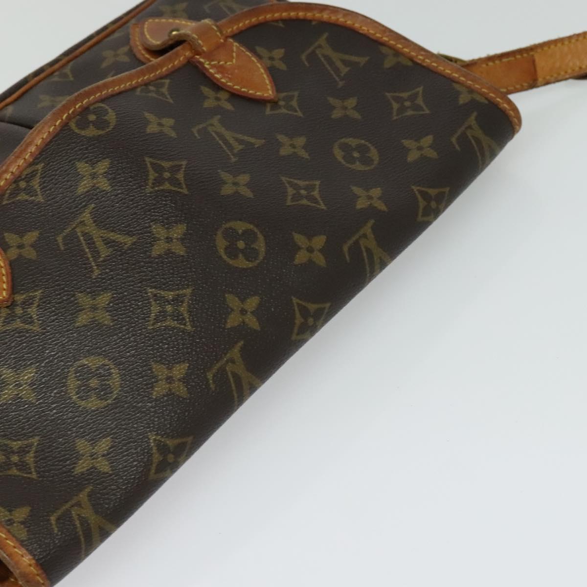 LOUIS VUITTON Monogram Gibeciere MM Shoulder Bag M42247 LV Auth ep7955