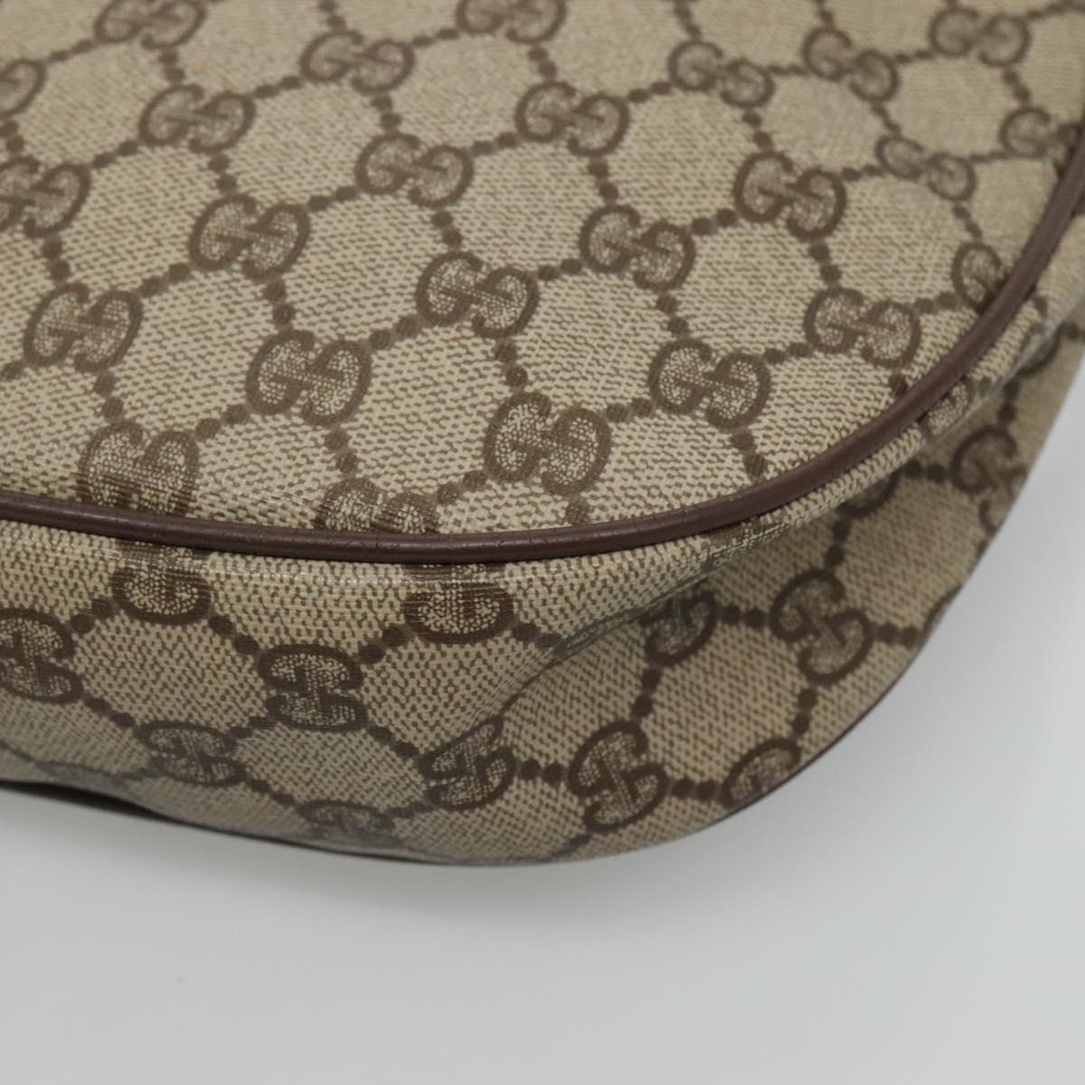 GUCCI GG Supreme Shoulder Bag PVC Beige Gold 007 39 6018 4023 Auth ep7961