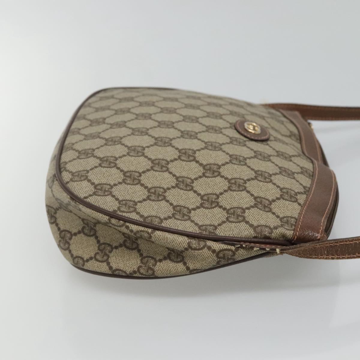 GUCCI GG Supreme Shoulder Bag PVC Beige Gold 007 39 6018 4023 Auth ep7961