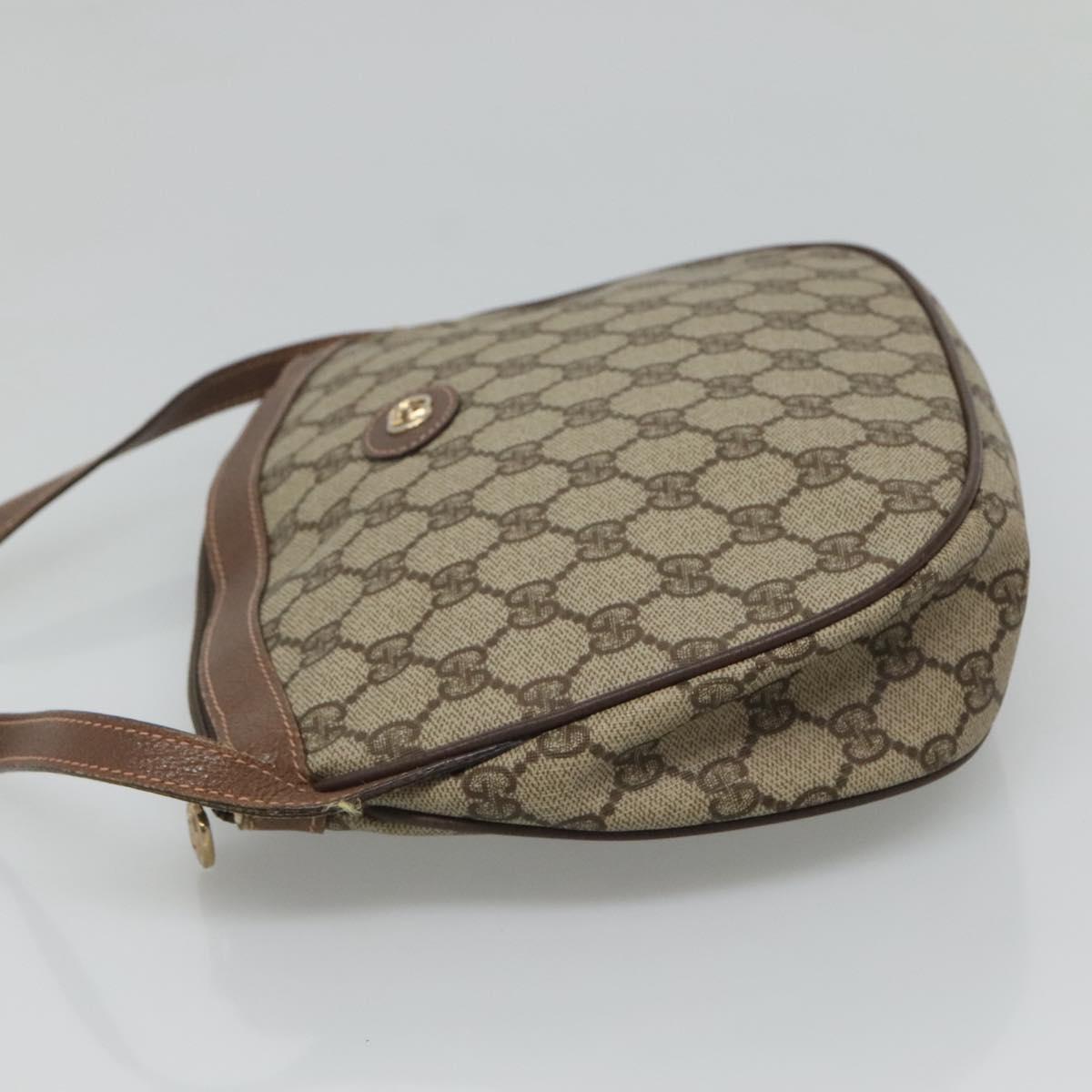 GUCCI GG Supreme Shoulder Bag PVC Beige Gold 007 39 6018 4023 Auth ep7961
