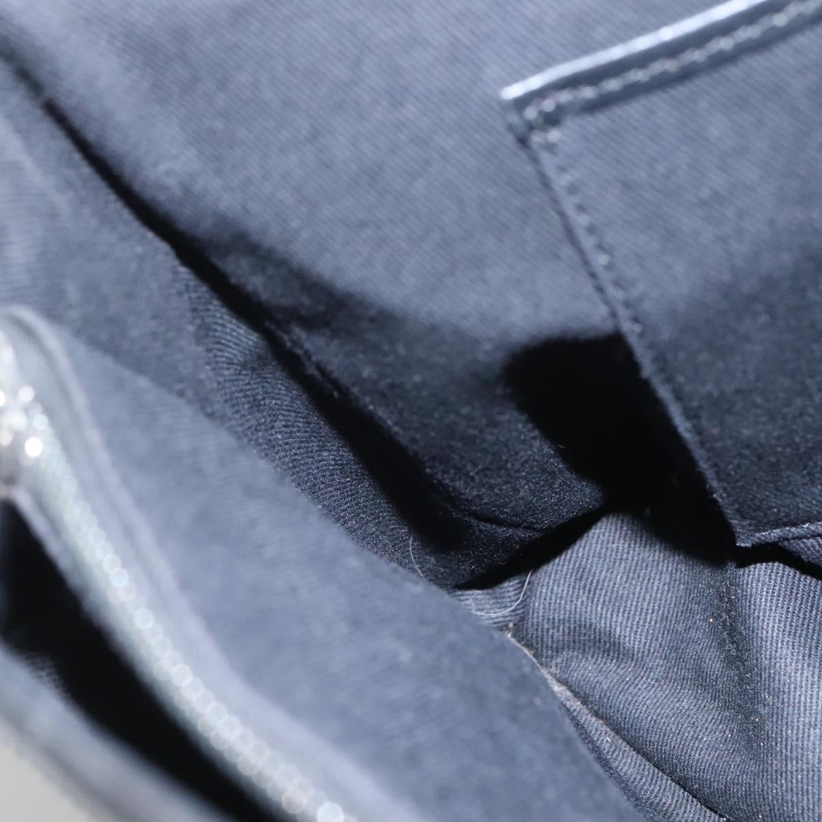 CELINE C Macadam Canvas Hand Bag Black Auth ep7965