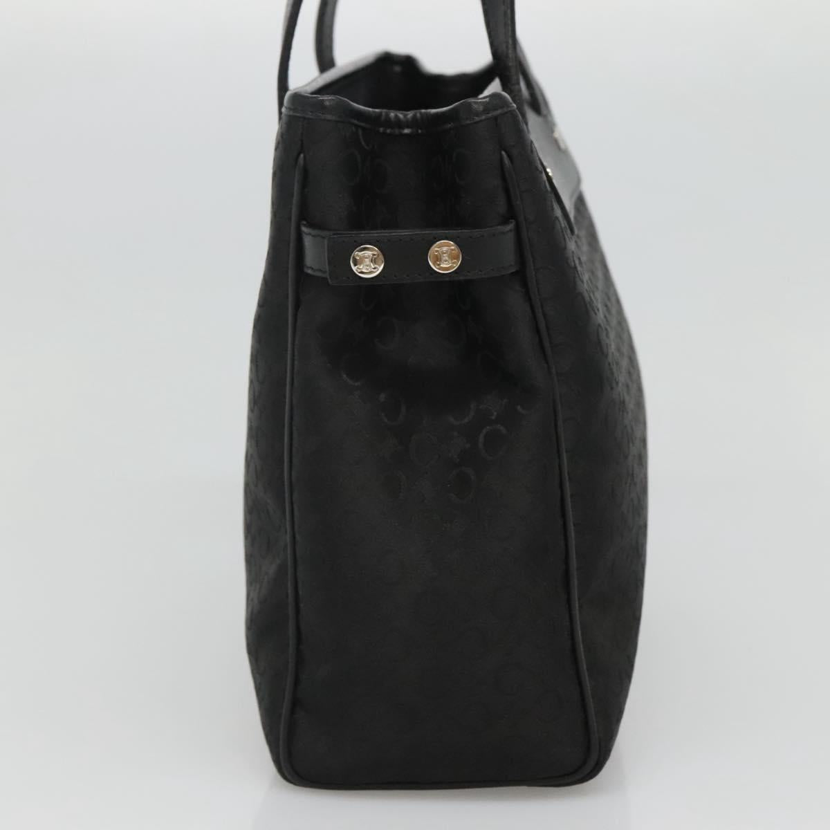 CELINE C Macadam Canvas Hand Bag Black Auth ep7965