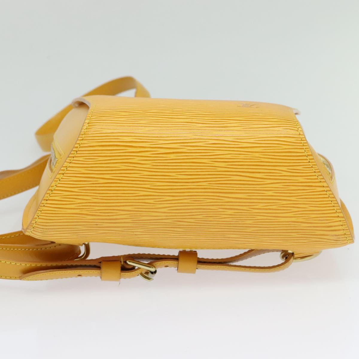 LOUIS VUITTON Epi Mabillon Backpack Yellow M52239 LV Auth ep7969