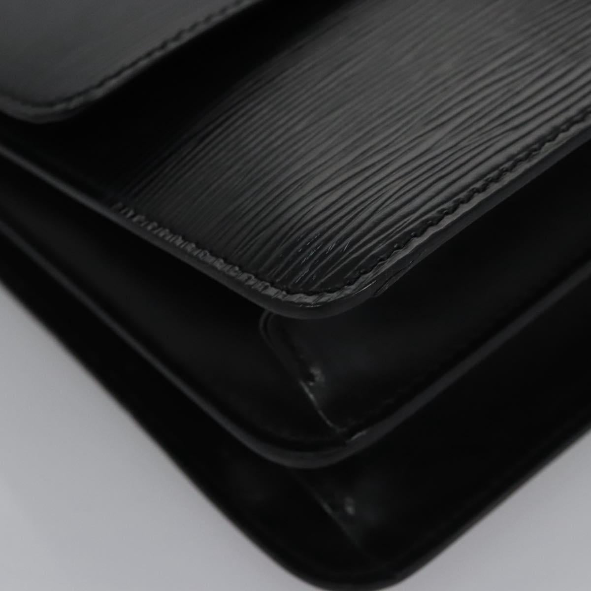 LOUIS VUITTON Epi Bicolor Free Run Shoulder Bag Black Blue M52415 LV Auth ep7970