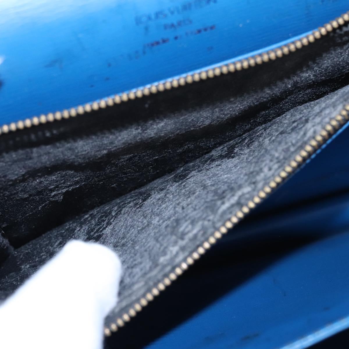 LOUIS VUITTON Epi Bicolor Free Run Shoulder Bag Black Blue M52415 LV Auth ep7970