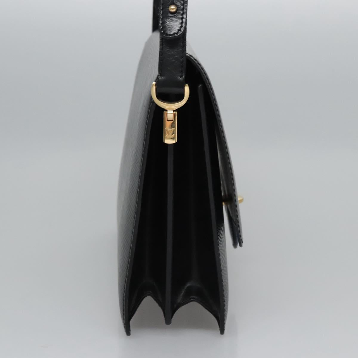 LOUIS VUITTON Epi Bicolor Free Run Shoulder Bag Black Blue M52415 LV Auth ep7970