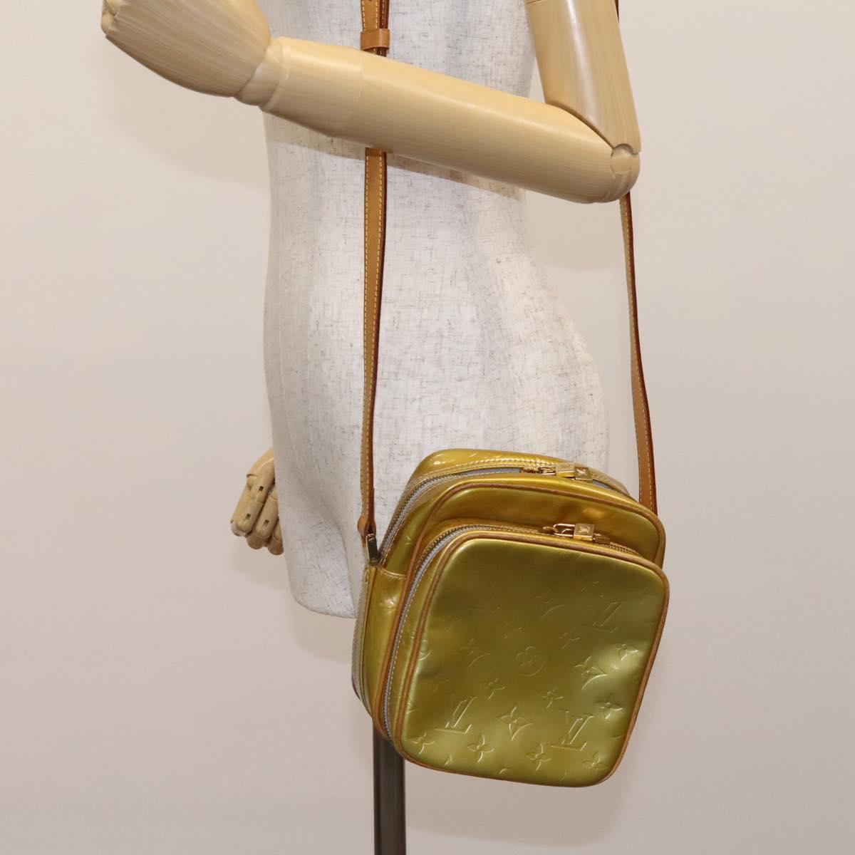 LOUIS VUITTON Monogram Vernis Wooster Shoulder Bag Gris M91036 LV Auth ep7979