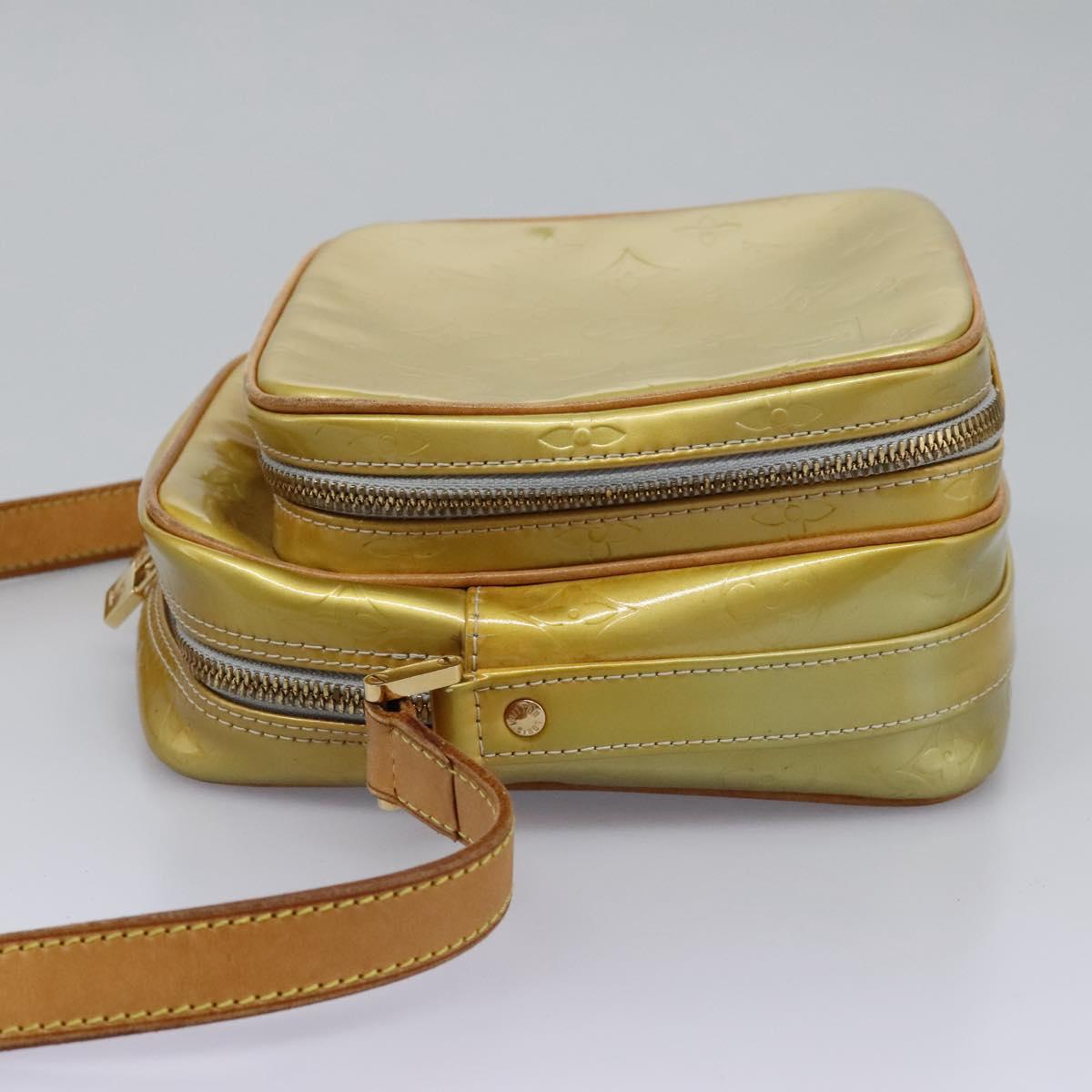 LOUIS VUITTON Monogram Vernis Wooster Shoulder Bag Gris M91036 LV Auth ep7979