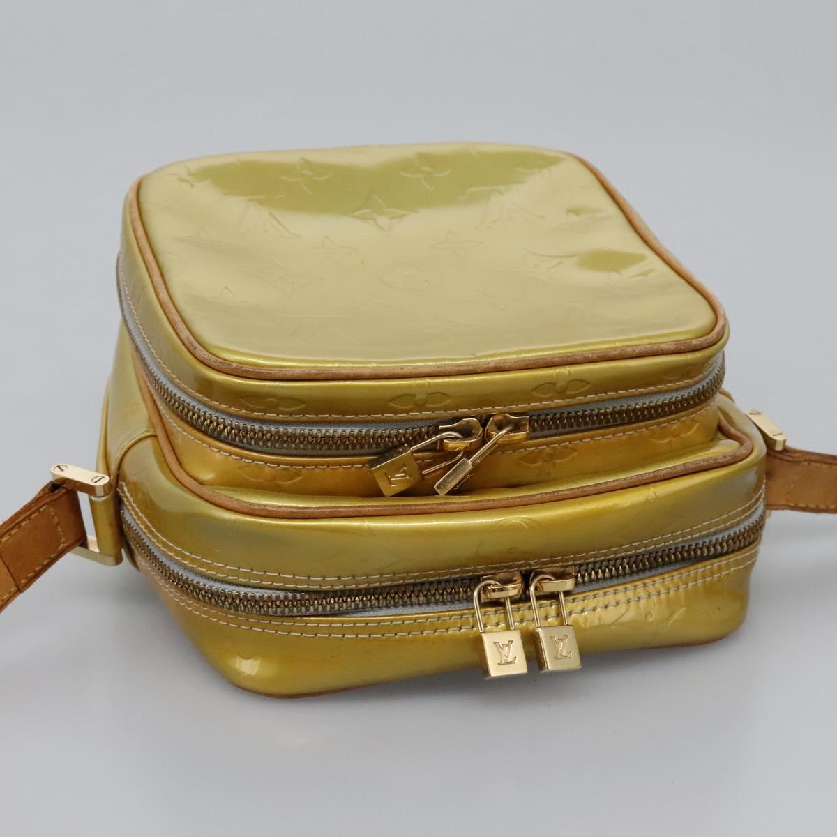 LOUIS VUITTON Monogram Vernis Wooster Shoulder Bag Gris M91036 LV Auth ep7979