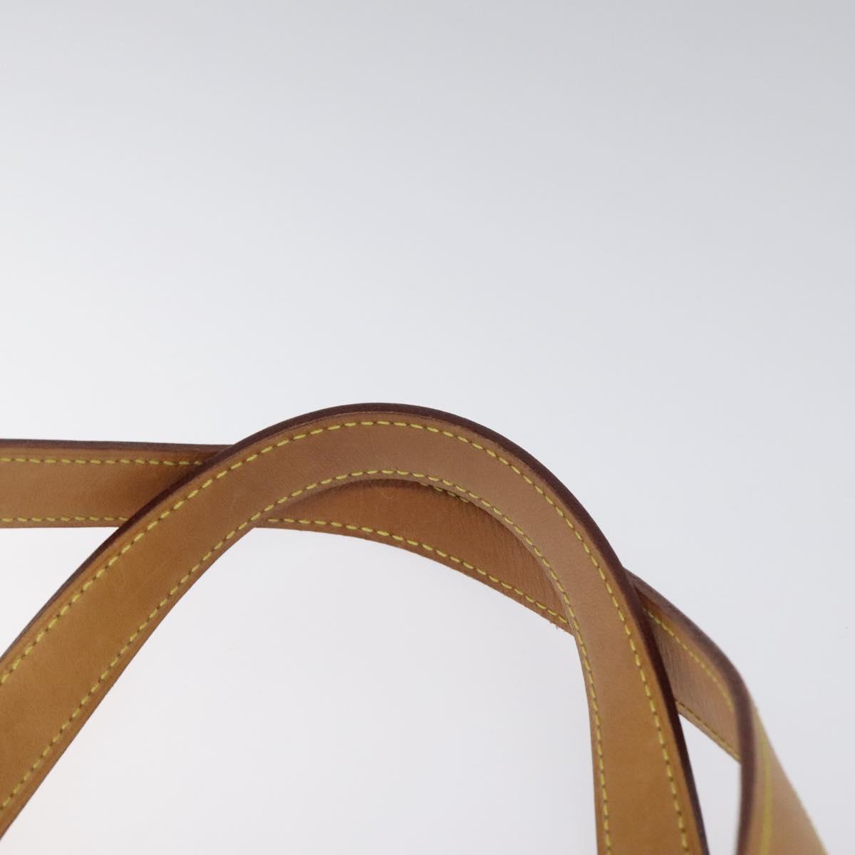 LOUIS VUITTON Monogram Vernis Houston Hand Bag Beige M91004 LV Auth ep7999