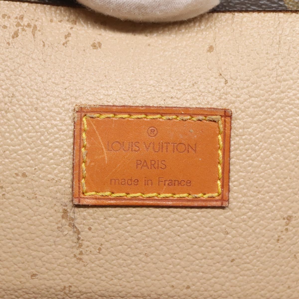 LOUIS VUITTON Monogram Sac Plat Hand Bag M51140 LV Auth ep8010