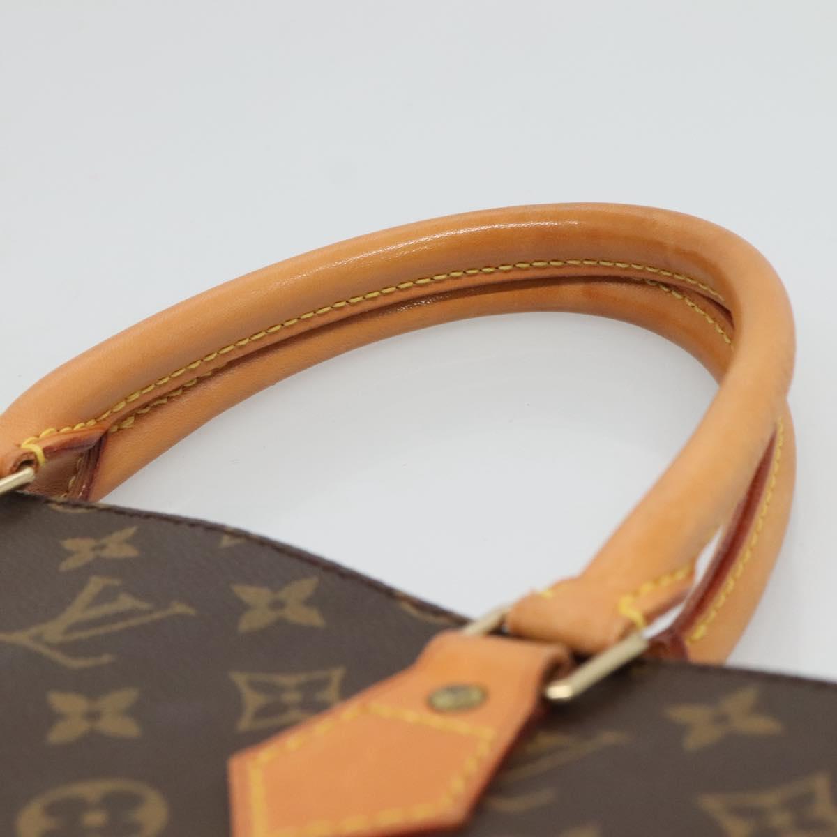 LOUIS VUITTON Monogram Sac Plat Hand Bag M51140 LV Auth ep8010