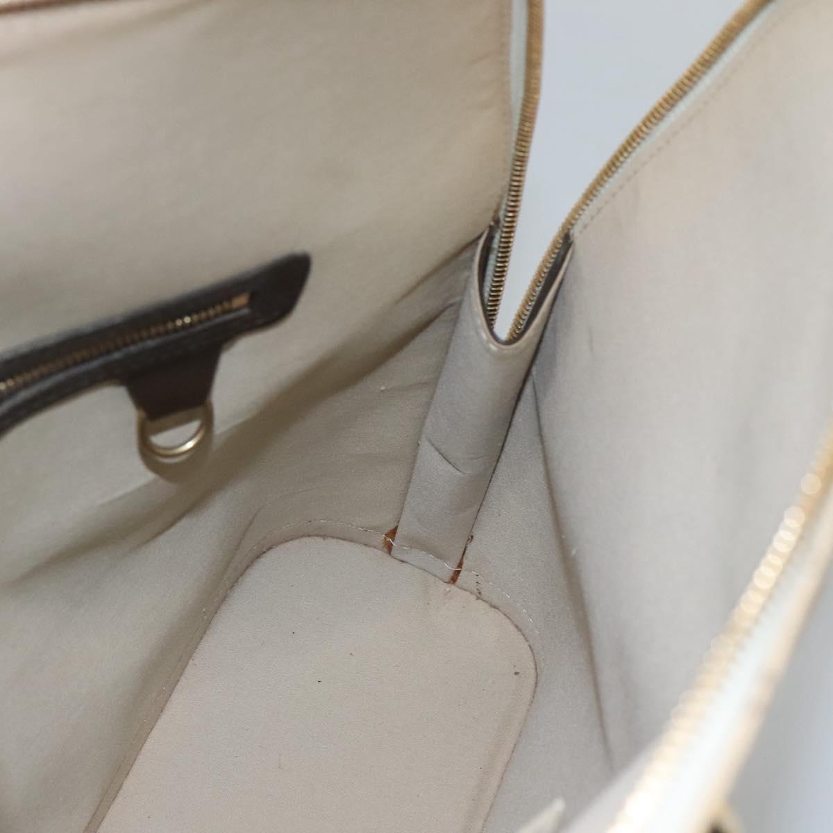 LOUIS VUITTON Monogram Mini Alma Haut Hand Bag Khaki M92203 LV Auth ep8029