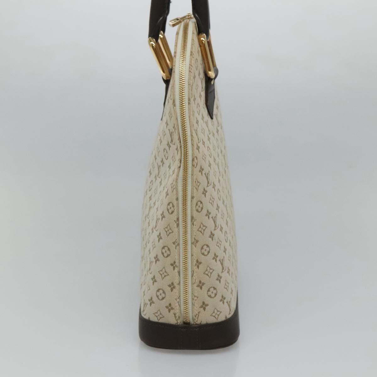 LOUIS VUITTON Monogram Mini Alma Haut Hand Bag Khaki M92203 LV Auth ep8029