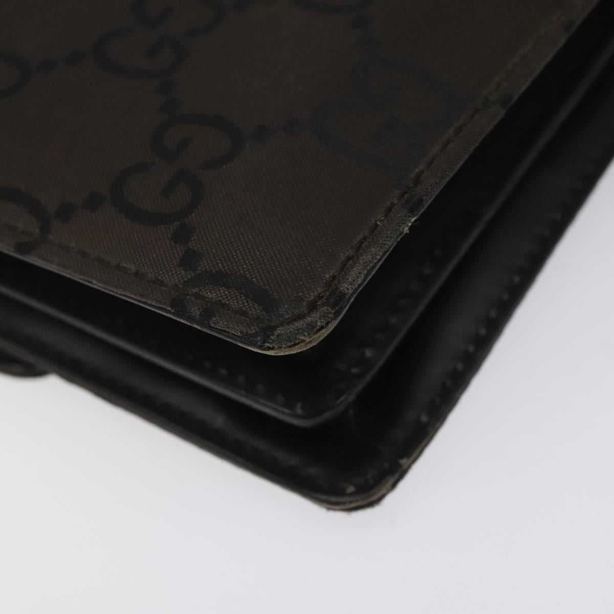 GUCCI GG Canvas Clutch Bag Brown Auth ep8047