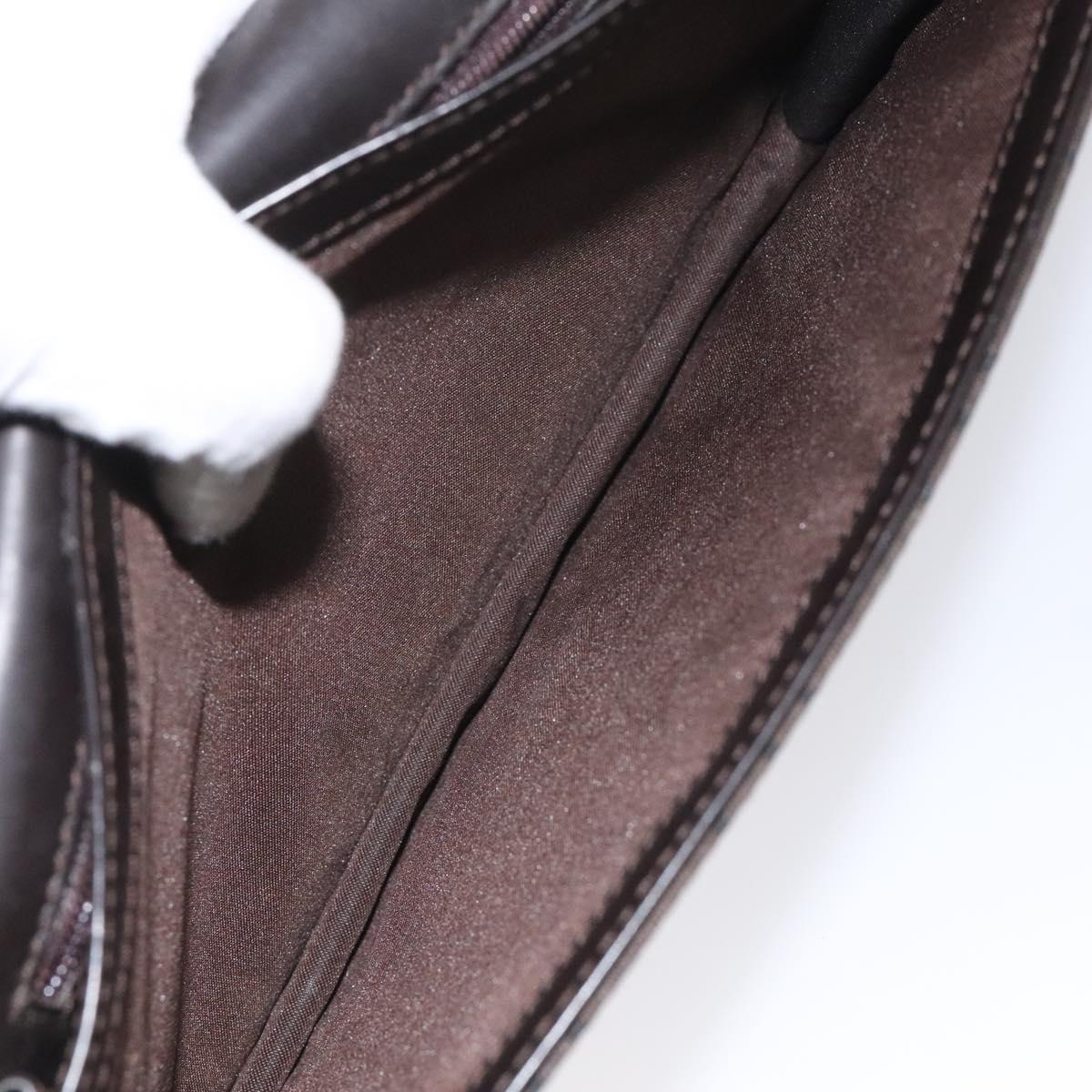 GUCCI GG Canvas Clutch Bag Brown Auth ep8047