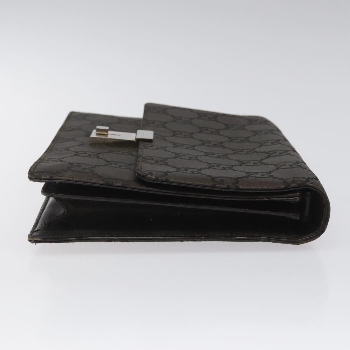 GUCCI GG Canvas Clutch Bag Brown Auth ep8047