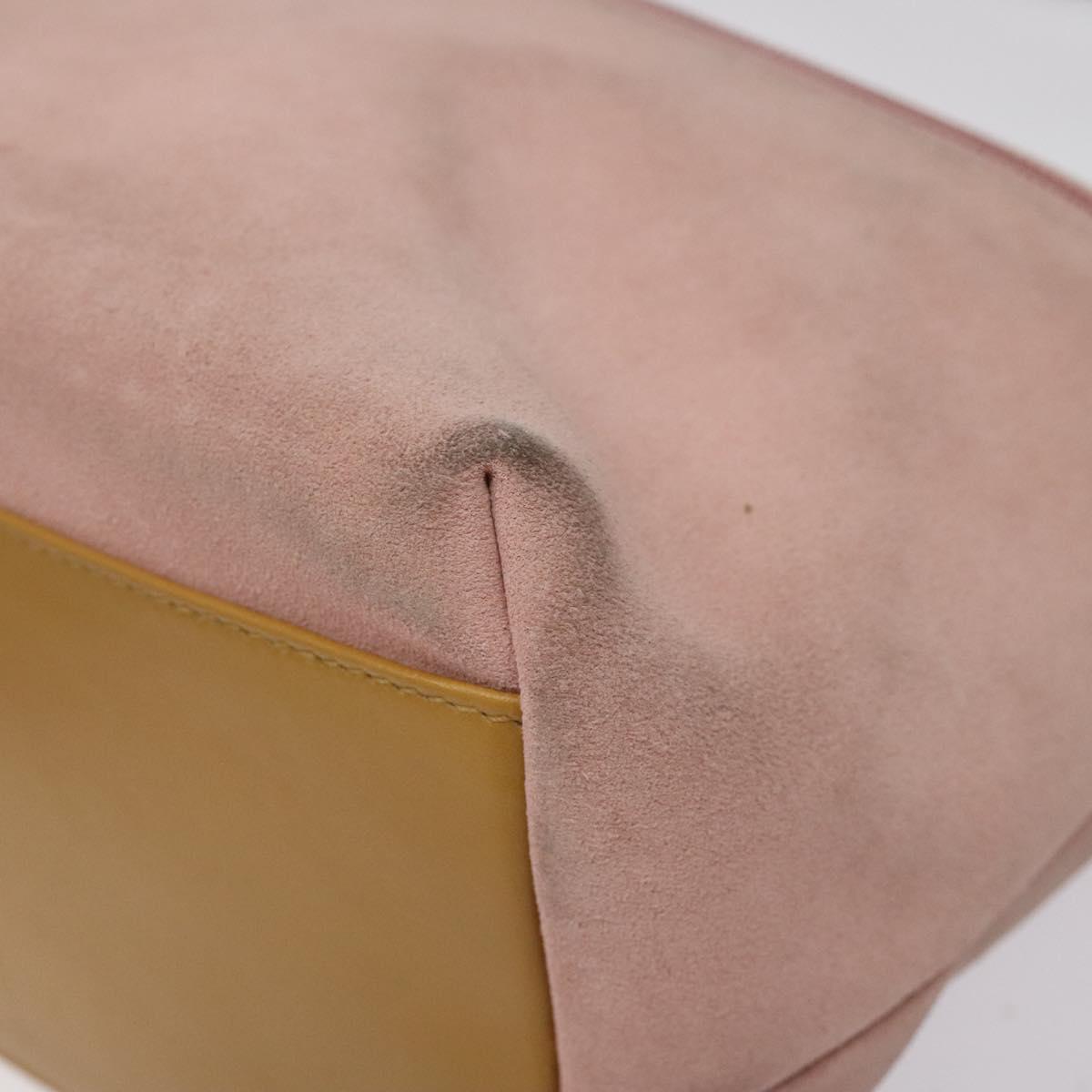 GUCCI Hand Bag Suede Pink 001 3386 1705 Auth ep8062